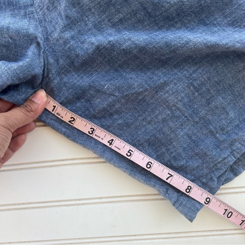 Chambray cotton shorts Croft & Barrow Size 16 - Picture 8 of 8